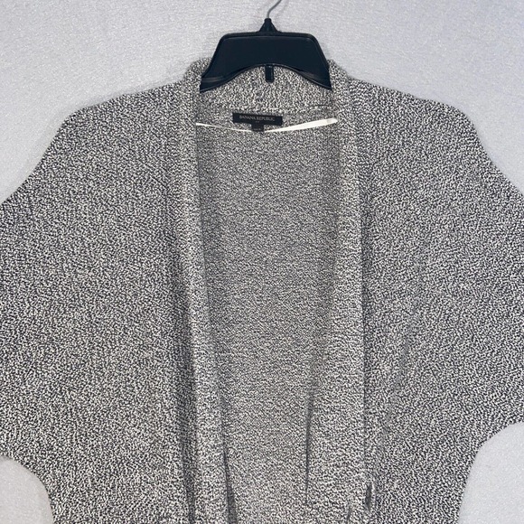 Banana Republic Cardigan Womens Large Gray Short Sleeve Belted Collared Casual - Picture 3 of 13